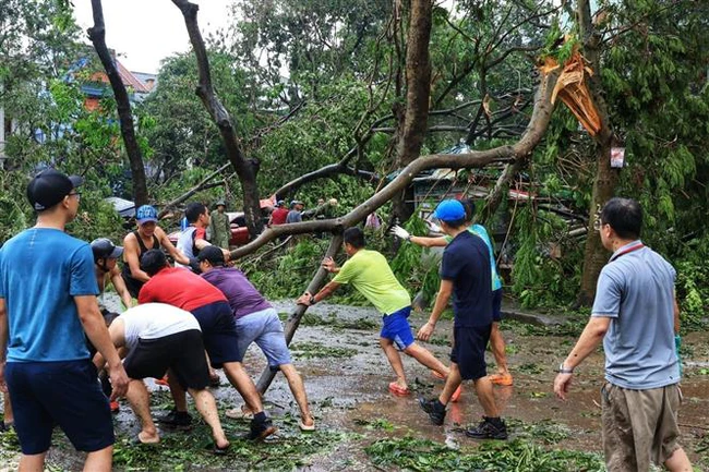 Khắc phục hậu quả bão số 3: Người dân đoàn kết sớm trở lại nhịp sống thường ngày - Ảnh 2.